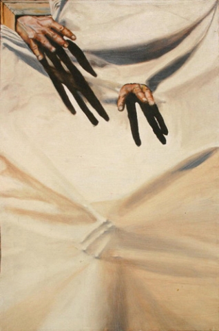 GIVE ME A HAND (36X24) OIL on CANVAS